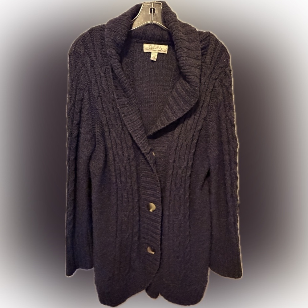 Cabela's Navy Cardigan Sweater